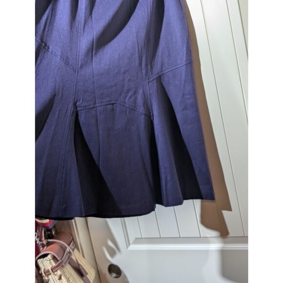 Talbot's Purple Wool Stretch Fully Lined Panel Flare Skirt Women's Plus Size 12W - Picture 6 of 13